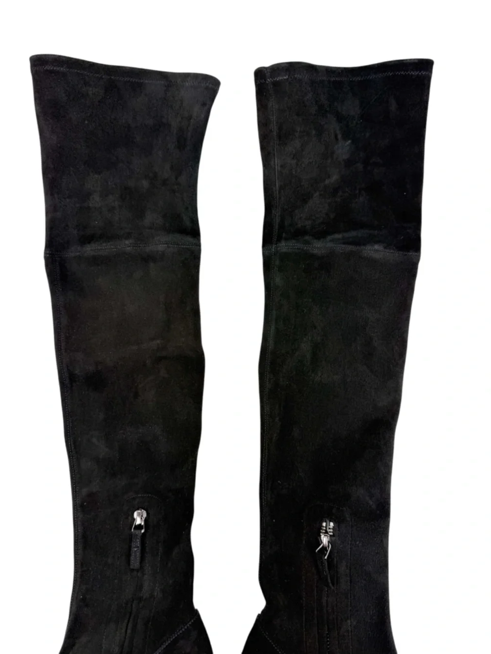 Barneys New York Black Suede Stretch Over the Knee Thigh High Boots Size 39